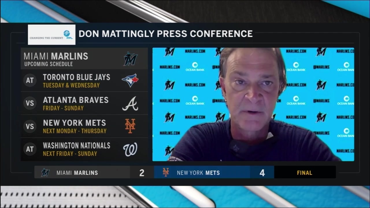 FOX Sports: MLB X:ssä: Marlins manager Don Mattingly pulled Jesus Sanchez  from the game after Sanchez did not run to first base on a flyout (via  @SNYtv)  / X