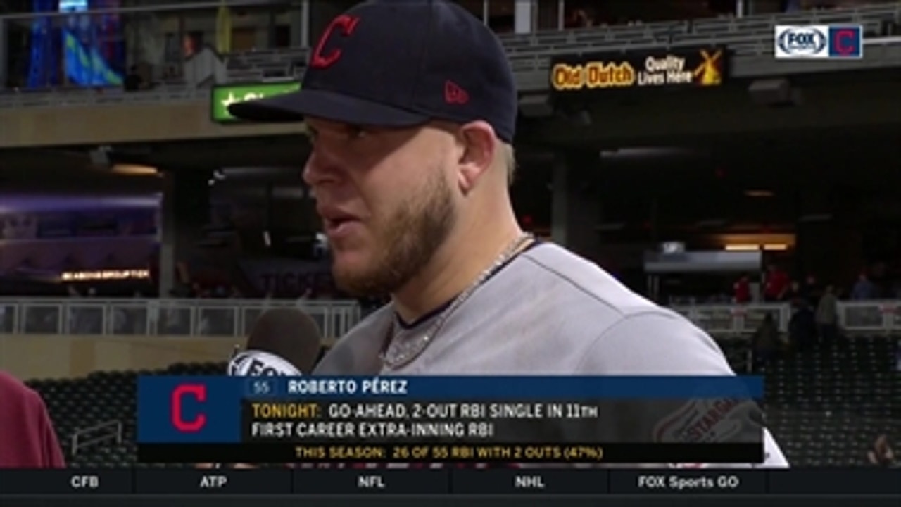 Roberto Perez  and the Indians haven't given up on their goal of winning the A.L. Central