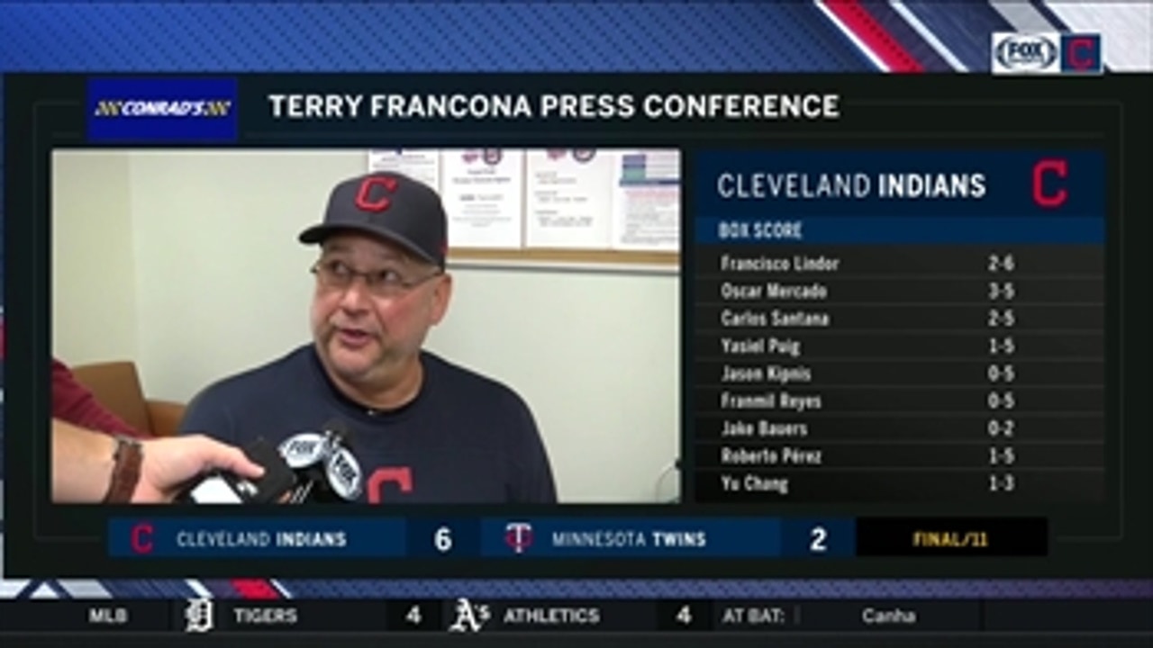 Terry Francona knows the value Tyler Clippard brings to the bullpen