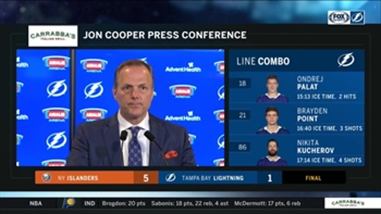 Jon Cooper breaks down Lightning's loss to Islanders