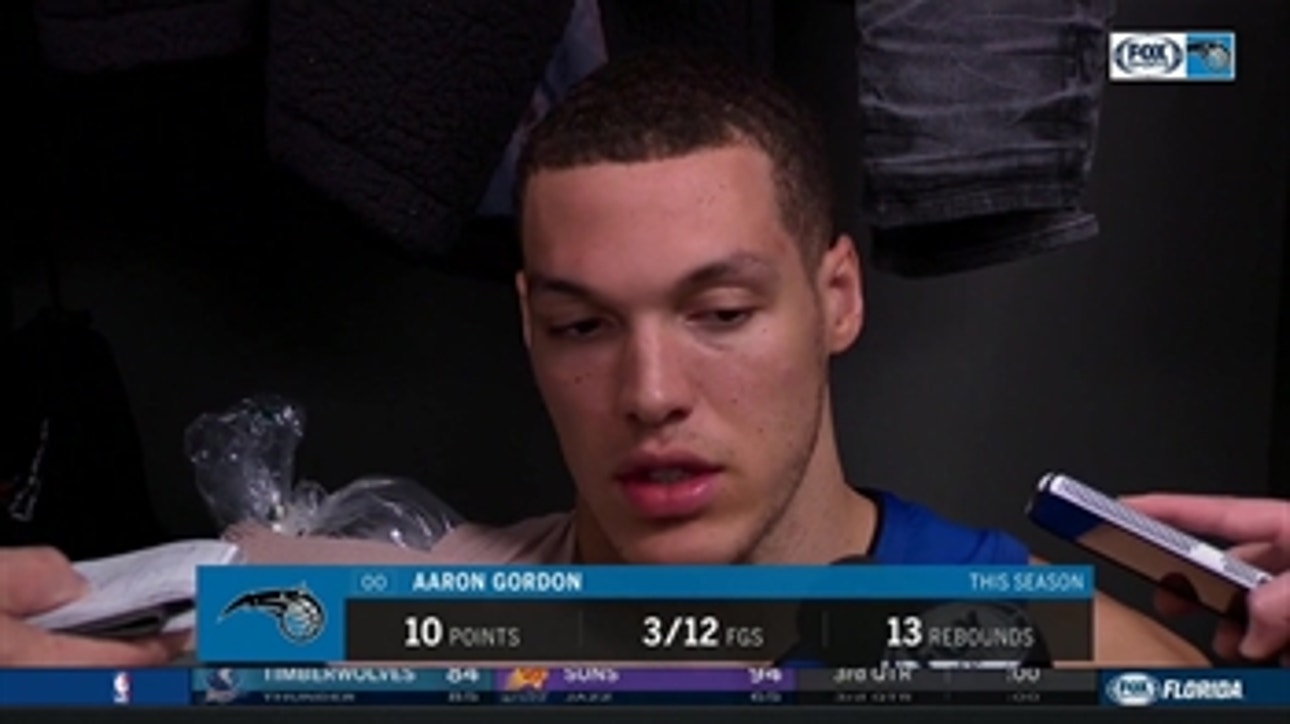 Aaron Gordon says he has to play better after Magic loss