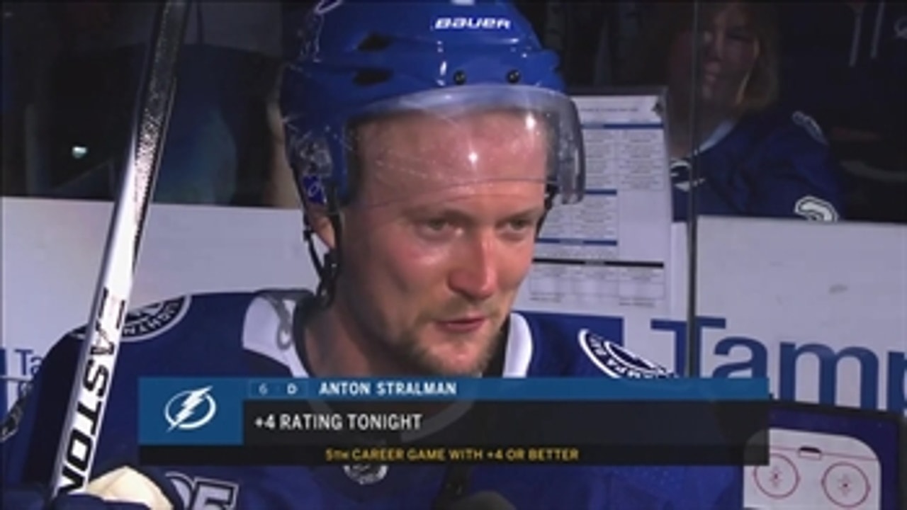 Anton Stralman sees things to improve upon after Lightning's season-opening win