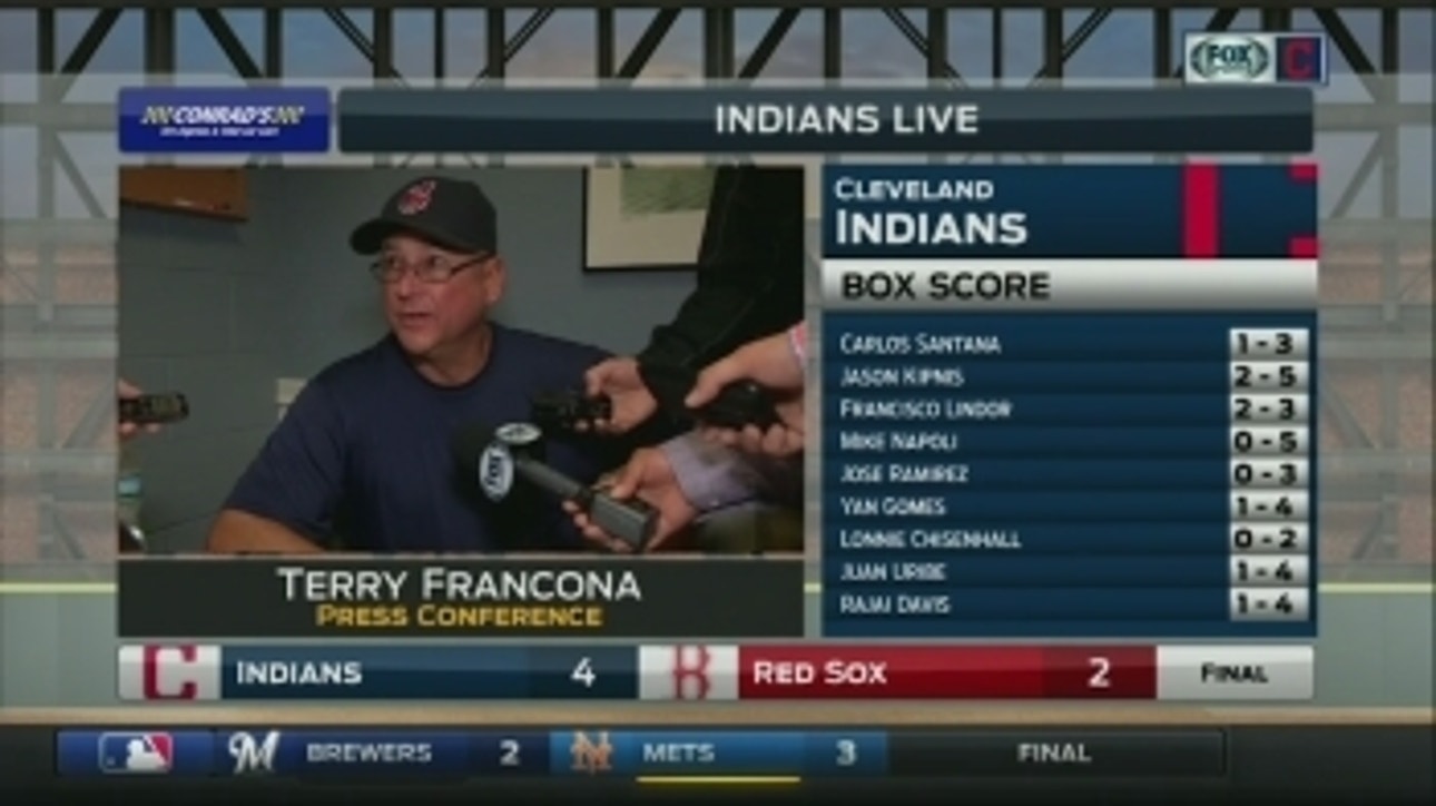Terry Francona credits Corey Kluber's toughness
