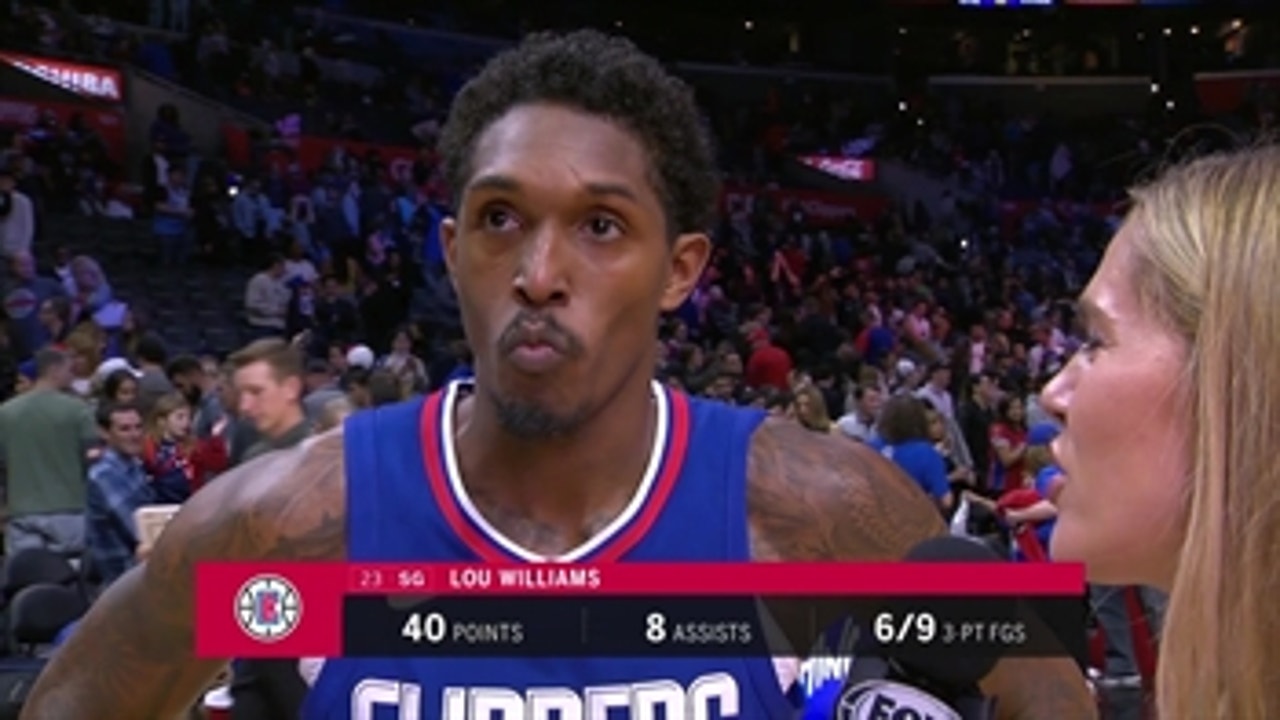 Clippers guard Lou Williams drops 40 on Hornets