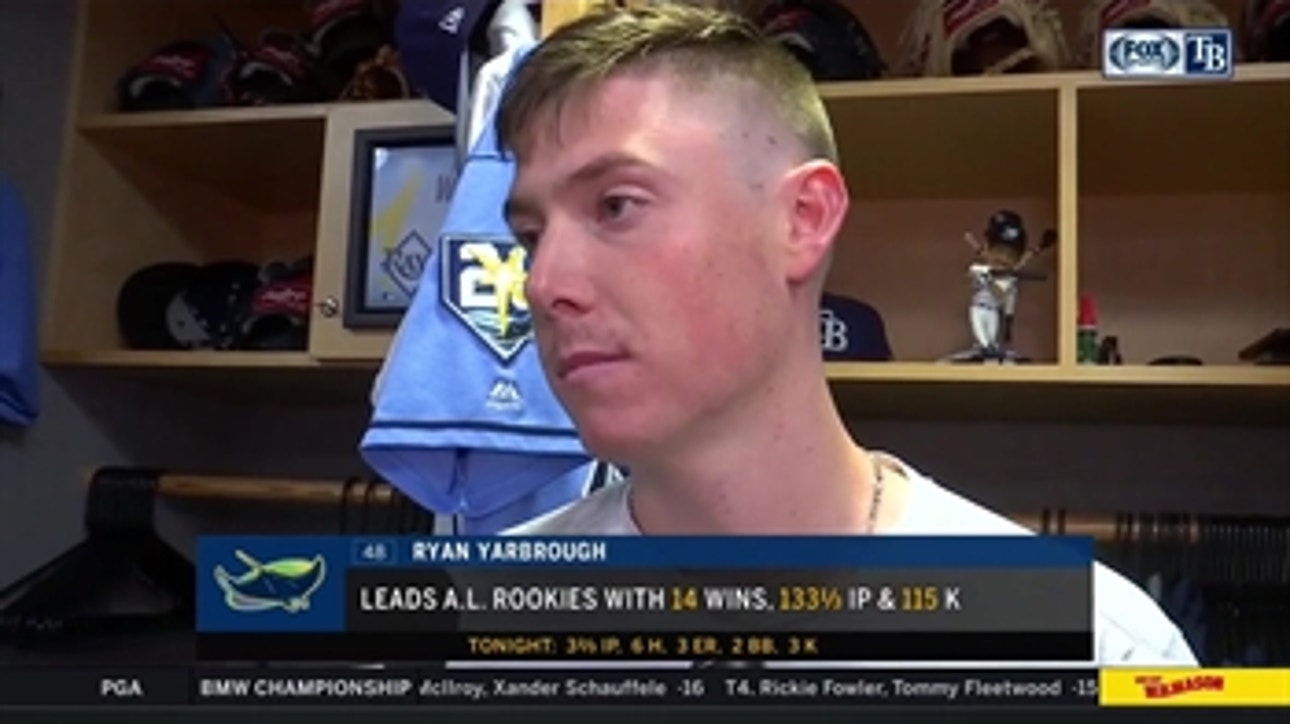 Lefty Ryan Yarbrough shares his thoughts after tying franchise rookie record with 14 win