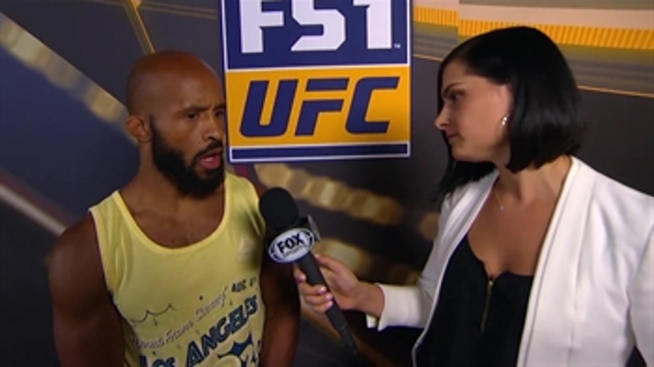 Demetrious Johnson talks with Megan Olivi in Los Angeles ' INTERVIEW ' UFC 227