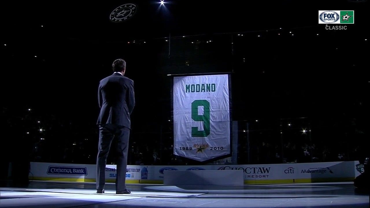 Mike Modano's Jersey Retired | Stars CLASSICS