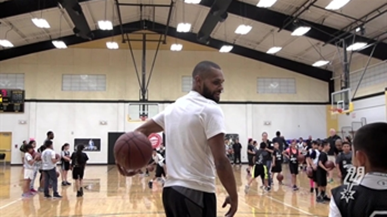 Silver and Black Give Back: Patty Mills with local youth
