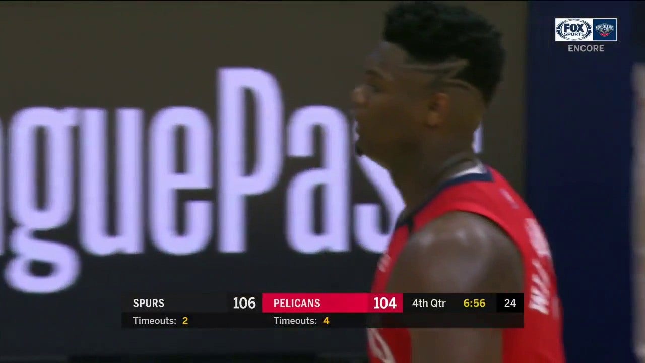 WATCH: Zion Williamson makes it a Two-Point Game ' Pelicans ENCORE