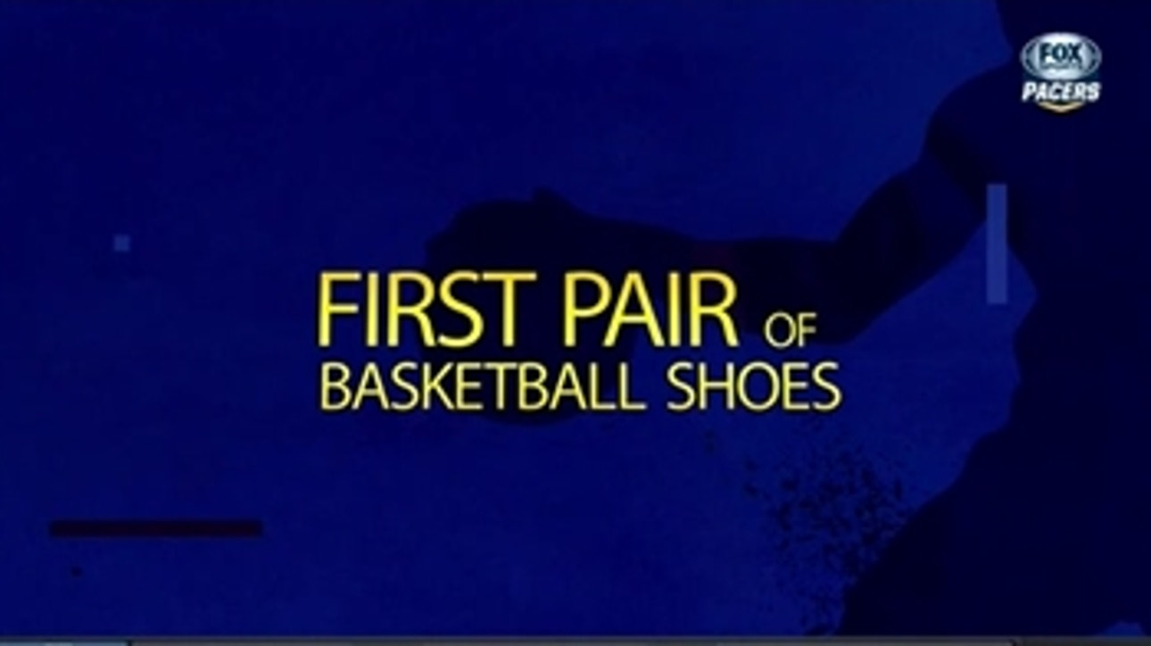 Pacers' first pair of basketball shoes