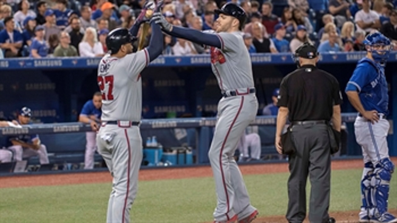 Braves LIVE To Go: Offense caps road trip with 9-run outing in Toronto