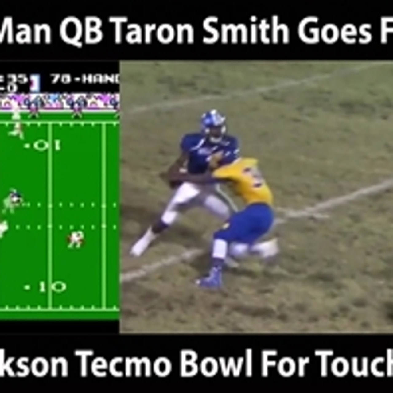 6-Man Football QB Goes Full Bo Jackson Tecmo Bowl For TD ' The