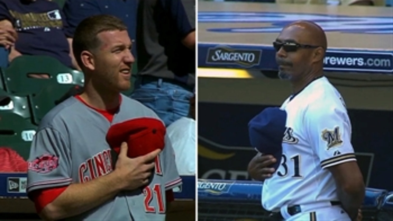 Frazier loses pregame standoff with Brewers base coach