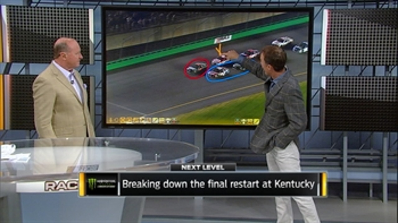Breaking Down the Final Restart at Kentucky | NASCAR RACE HUB
