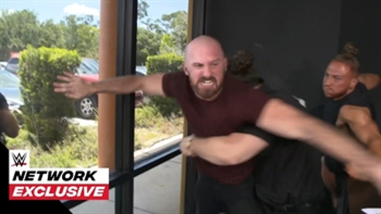 Johnny Gargano & Austin Theory’s pull-apart brawl with Pete Dunne & Oney Lorcan: WWE Network Exclusive, June 8, 2021