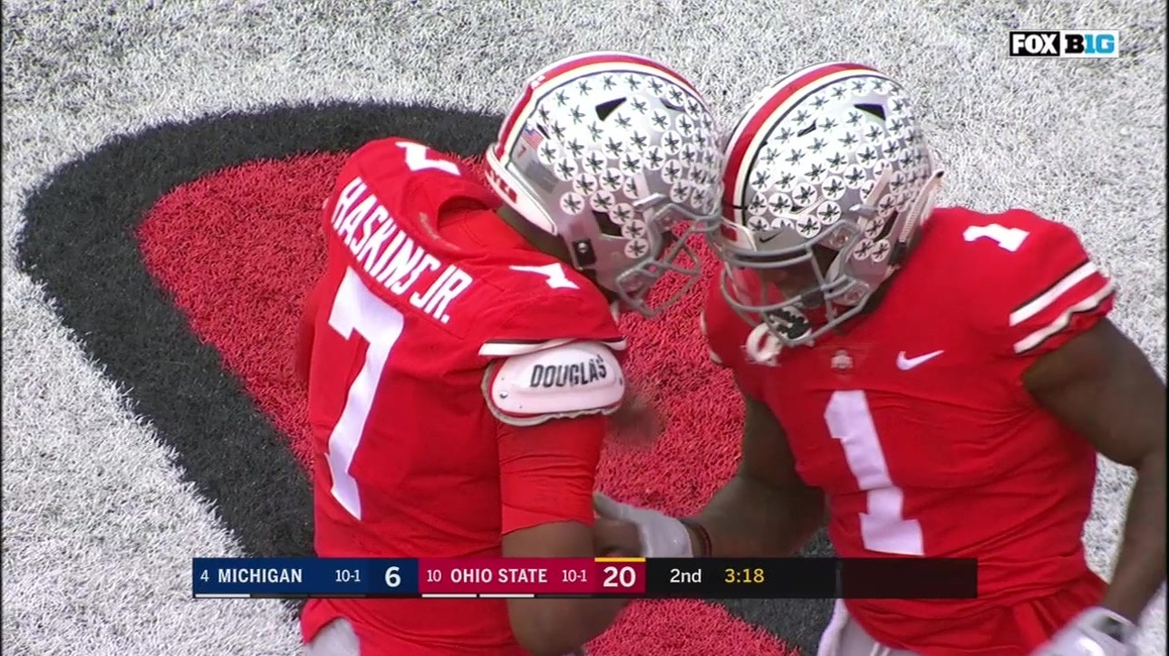 Dwayne Haskins' 3rd TD pass of the 1st half extends Ohio State's lead vs. Michigan