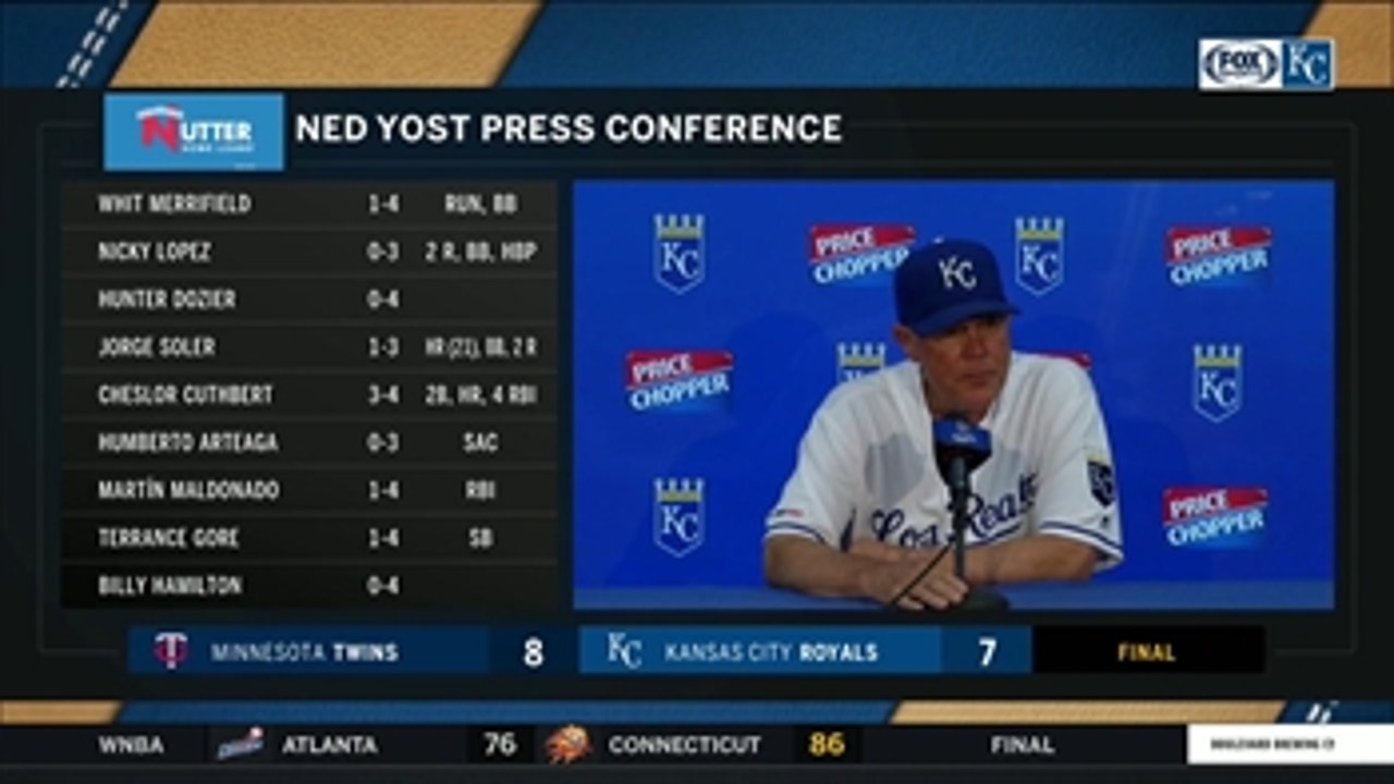 Yost: Royals 'just couldn't get it done' against Twins