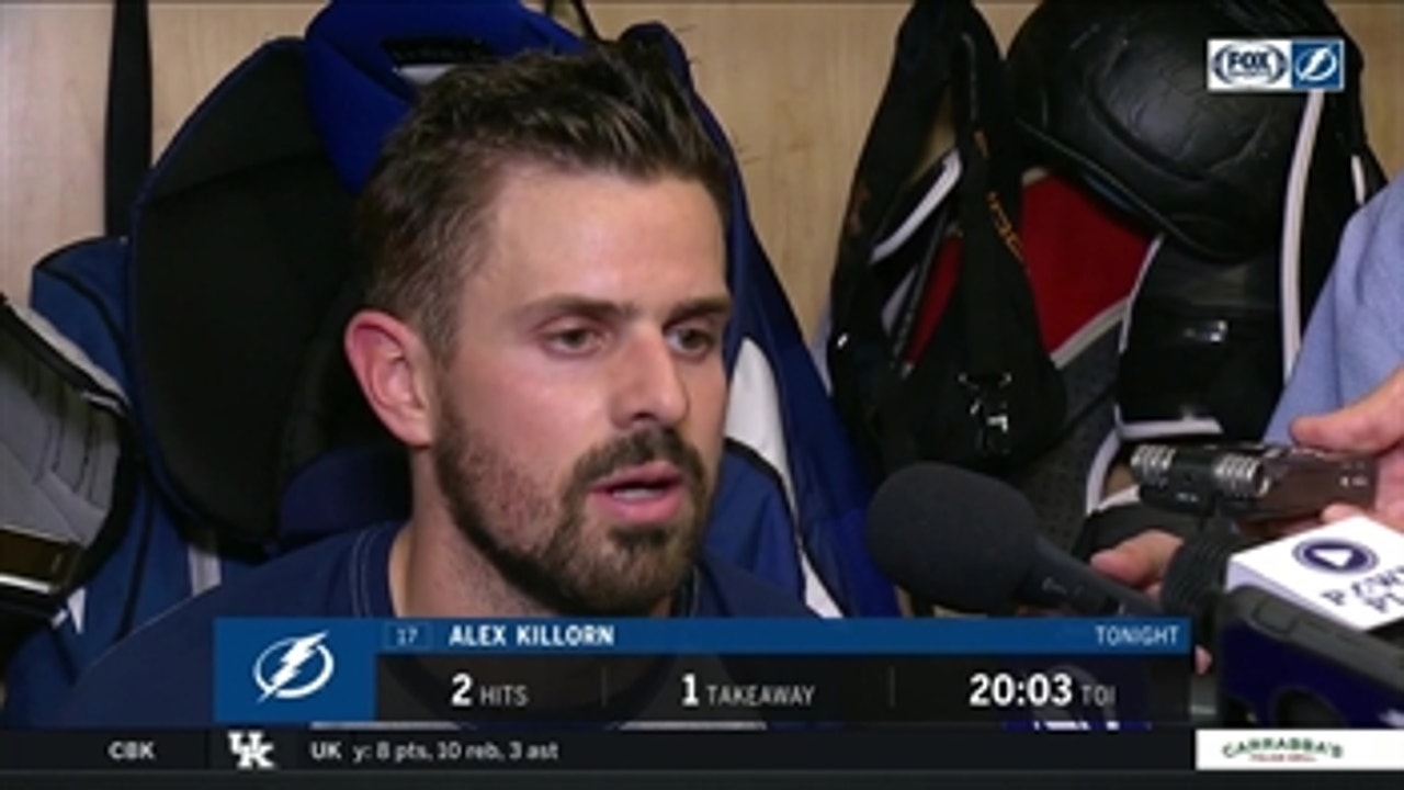 Alex Killorn talks special teams, how to be more aggressive defensively after Lightning's 4-3 loss