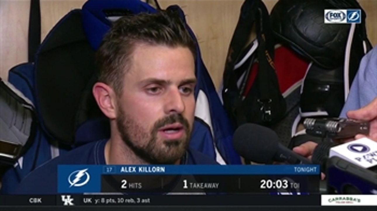 Alex Killorn talks special teams, how to be more aggressive defensively after Lightning's 4-3 loss