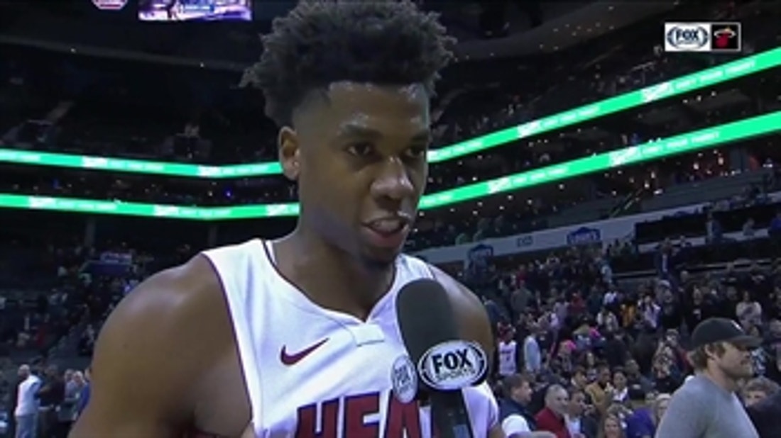 Hassan Whiteside on playing so well in his homecoming to North Carolina