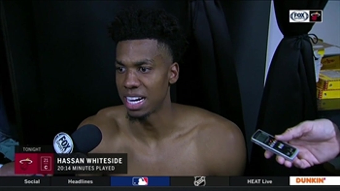 Hassan Whiteside talks about his homecoming, Heat playoff push after stuffing the stat sheet