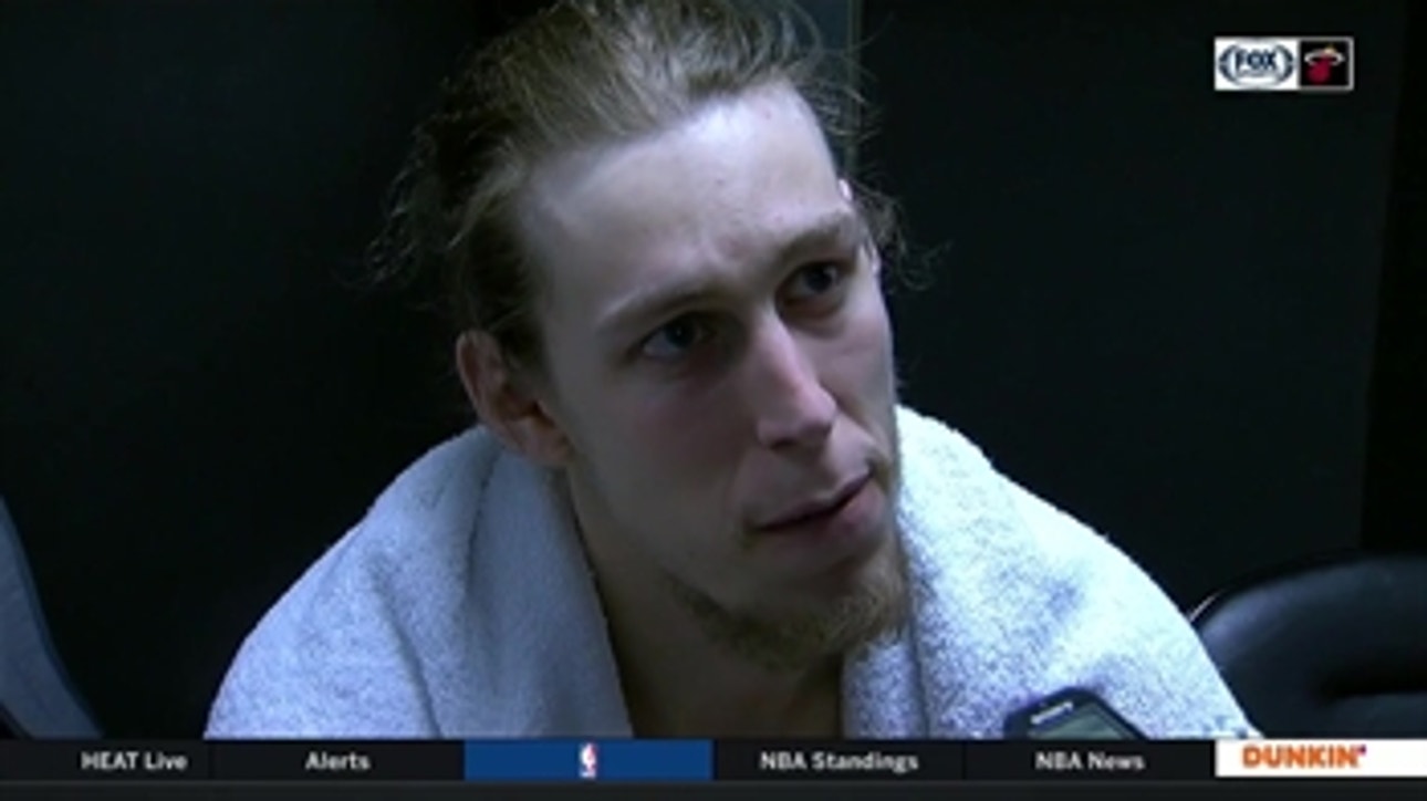 Kelly Olynyk on his comfort level, players' trust in one another after posting double-double vs. Hornets