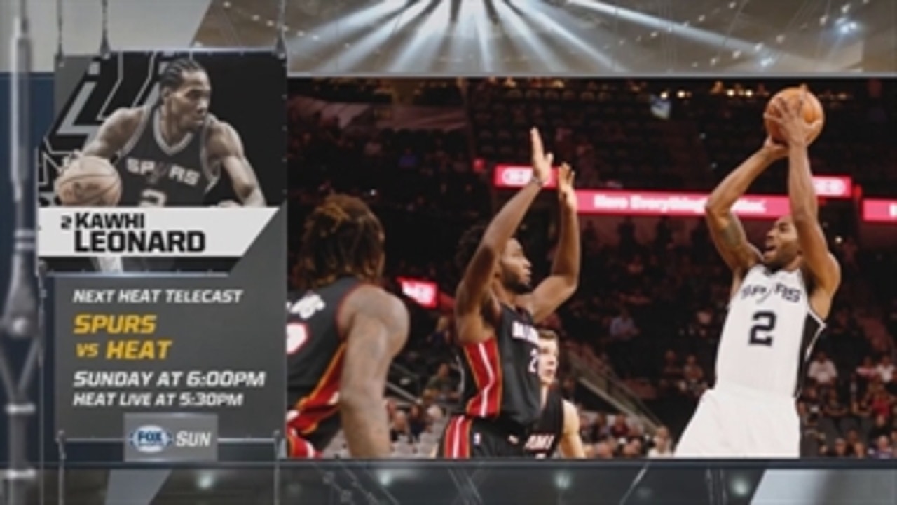 Heat stay at home to host red-hot Spurs