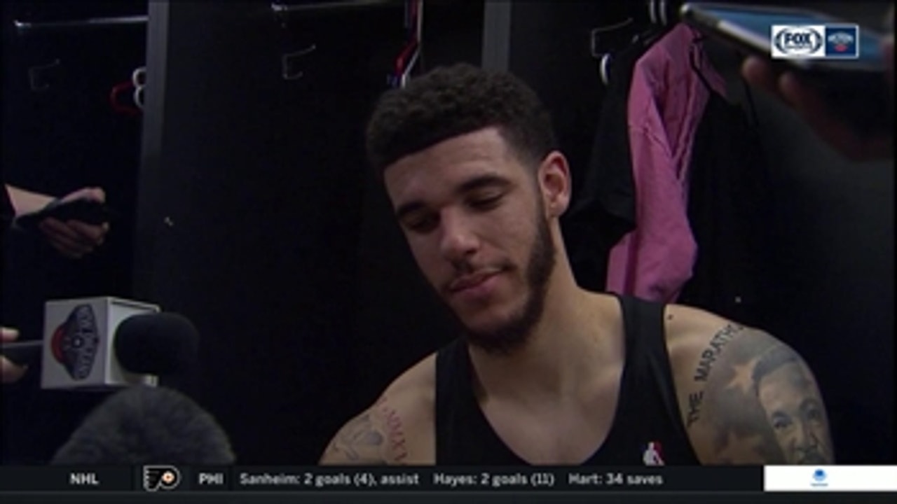 Lonzo Ball on the Pelicans defeating the Trail Blazers on the Road