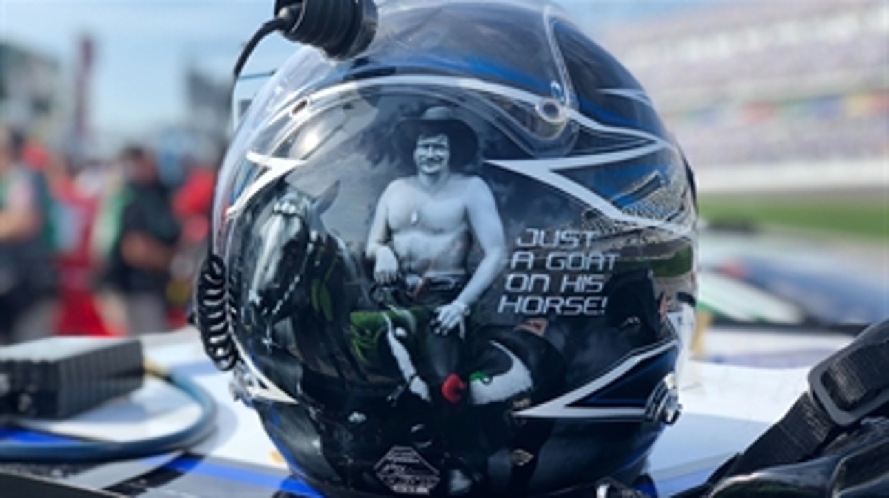 Jeffrey Earnhardt pays tribute to late grandfather with Daytona helmet ' 2019 DAYTONA ' FOX NASCAR