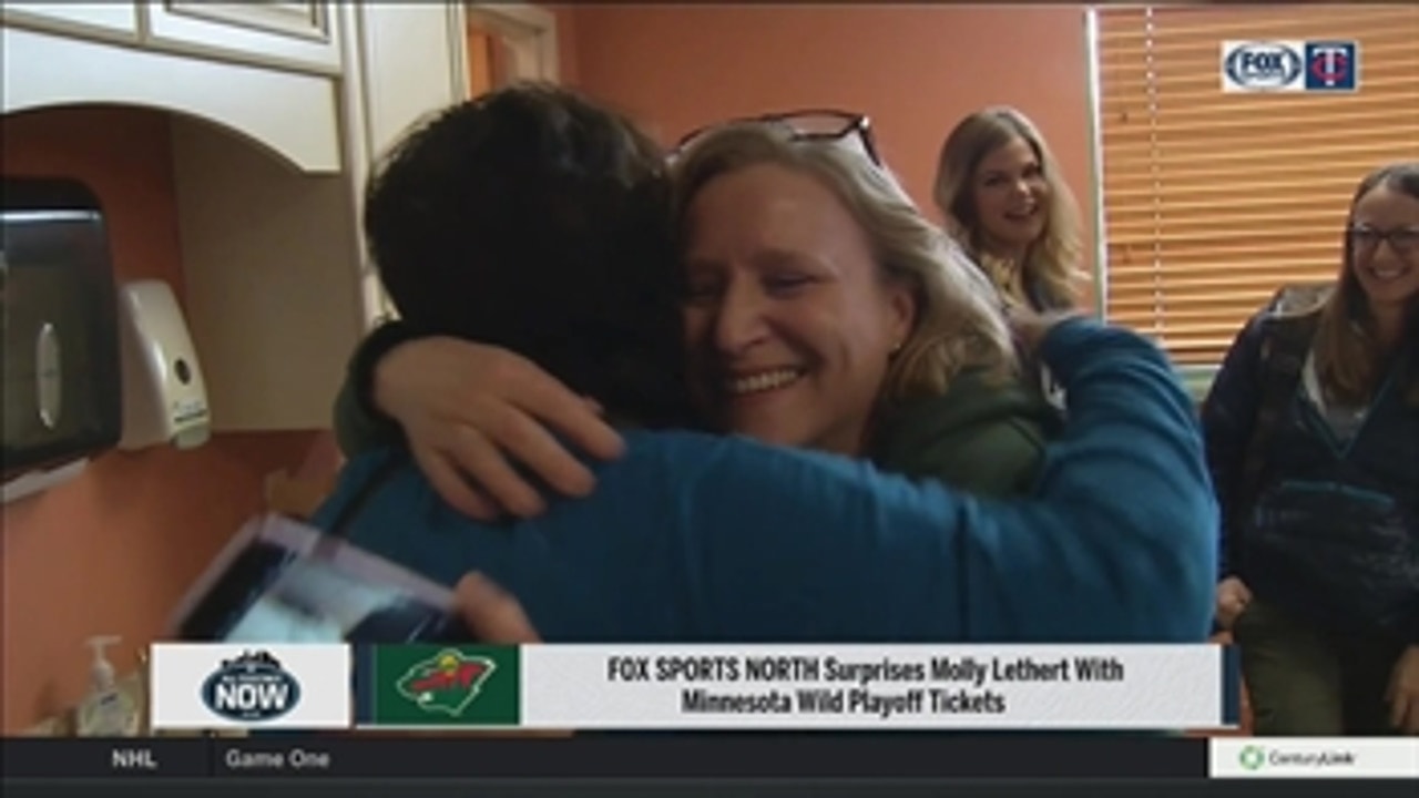 FOX Sports North surprises Wild superfan with playoff tickets