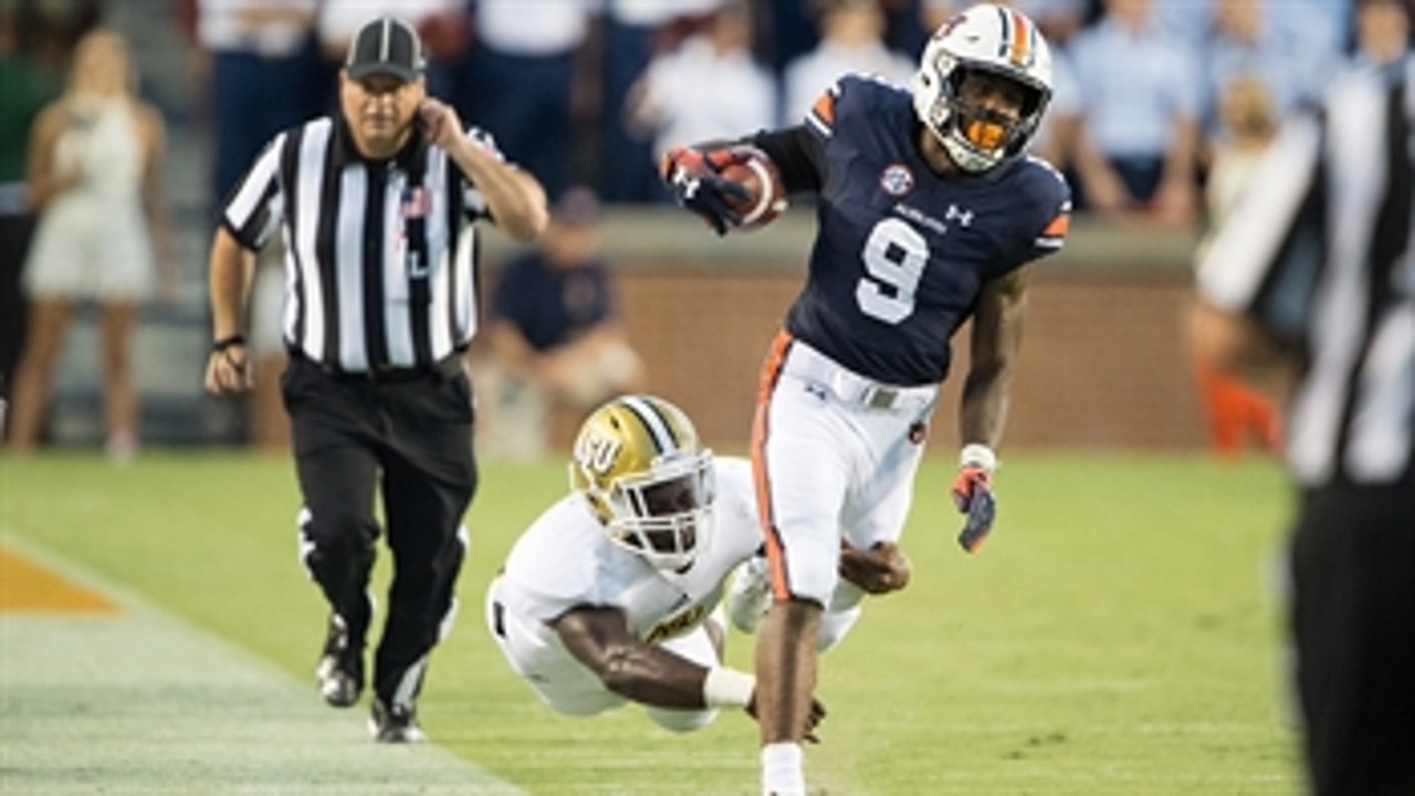 No. 7 Auburn runs for 429 yards in 63-9 blowout of Alabama State