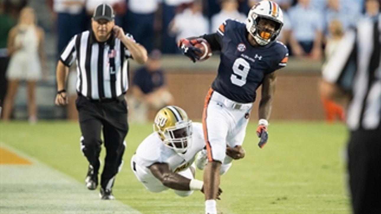 No. 7 Auburn runs for 429 yards in 63-9 blowout of Alabama State