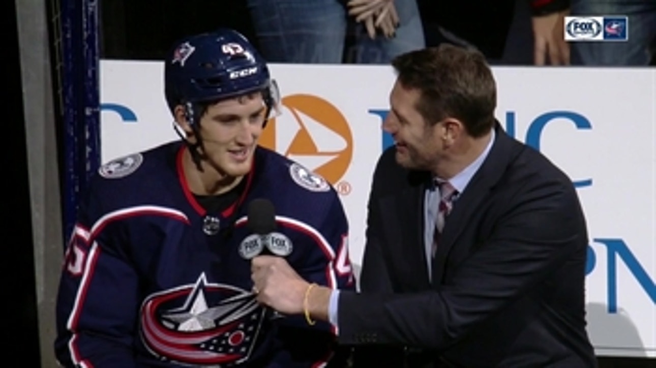 Lukas Sedlak was happy to finally score his first goal of the season
