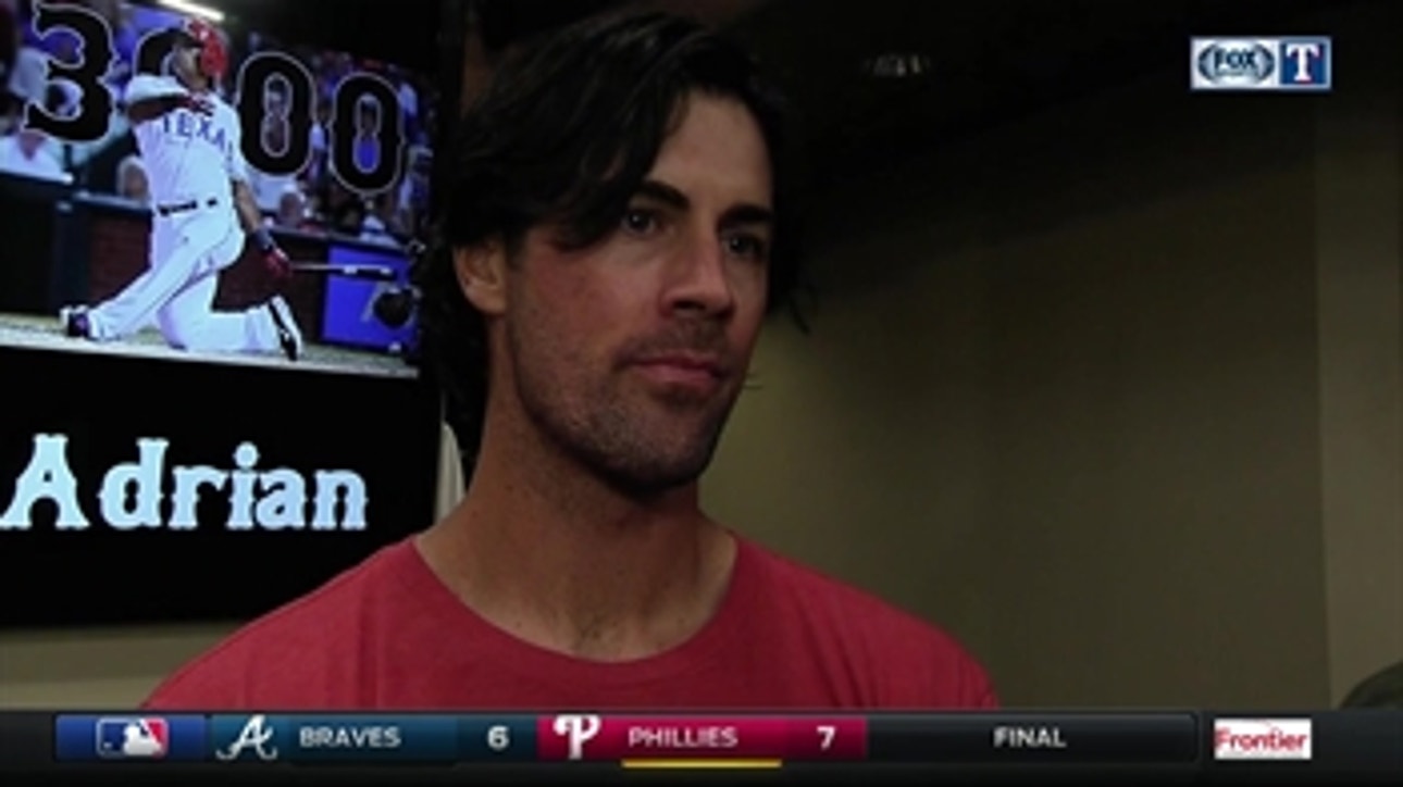Cole Hamels on fourth inning in loss against Seattle