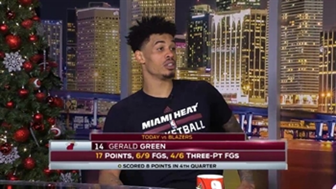 Gerald Green says Spoelstra fired team up at half