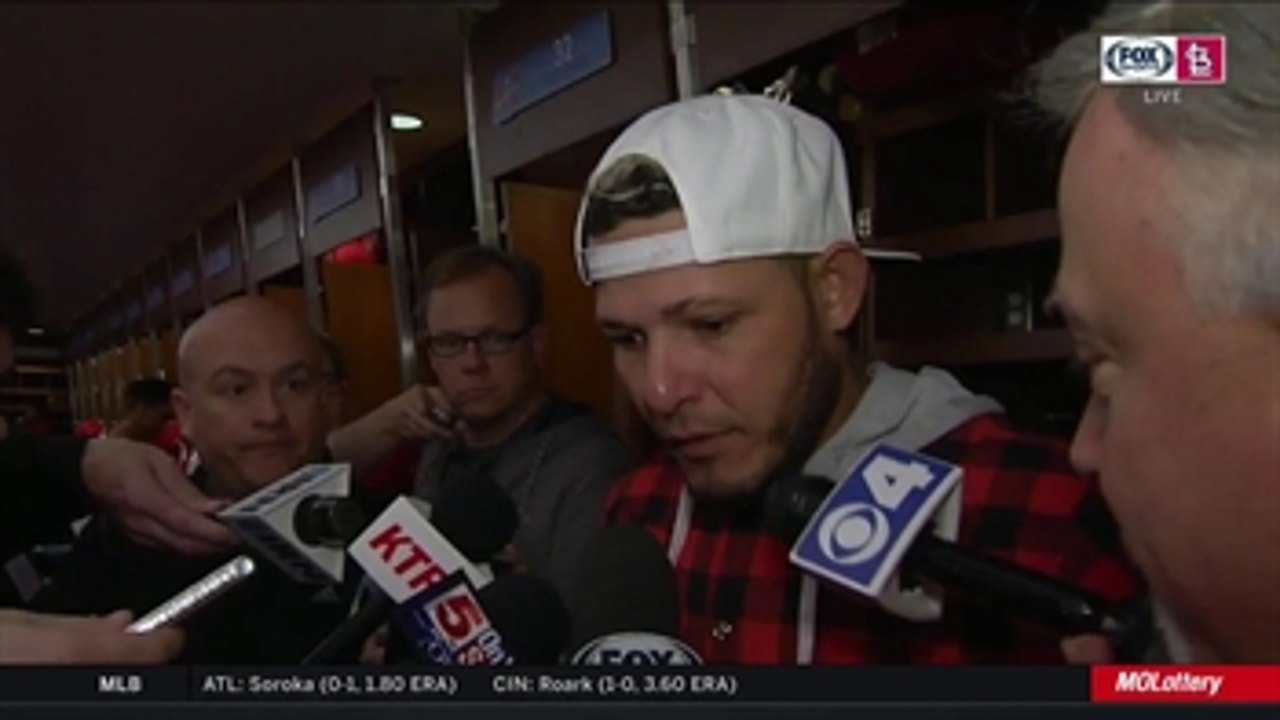 Yadi on Wainwright: 'I know he's going to give everything he has'