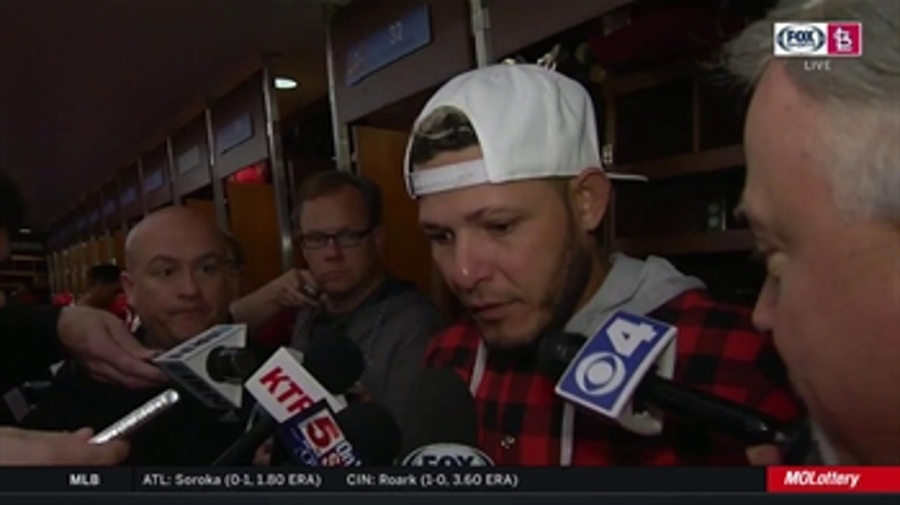 Yadi on Wainwright: 'I know he's going to give everything he has'