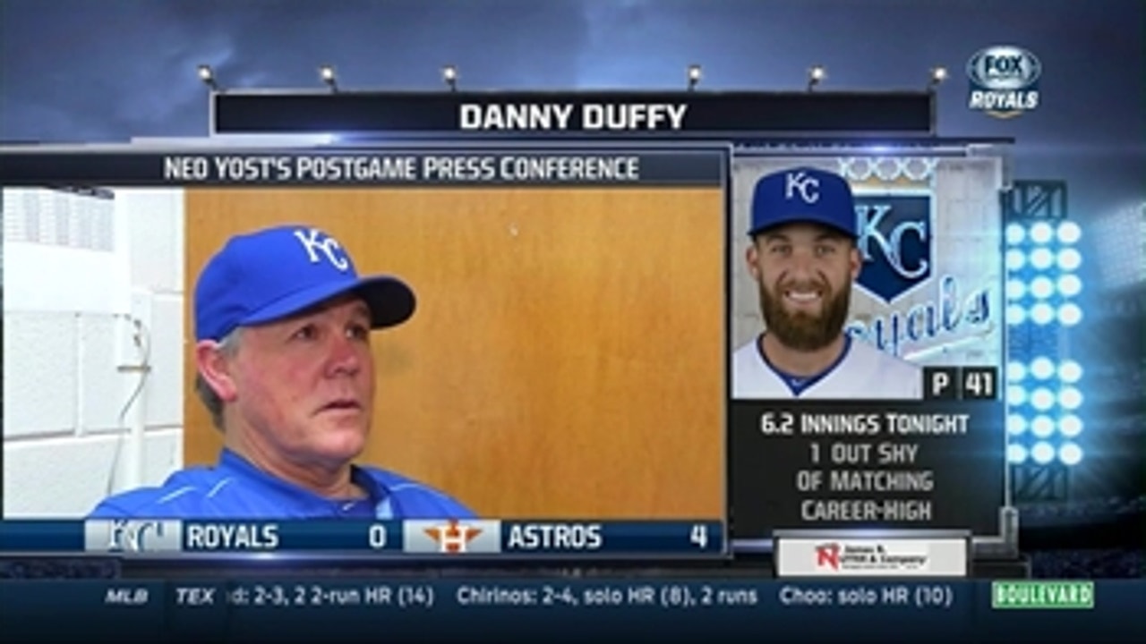 Yost on another solid Duffy performance