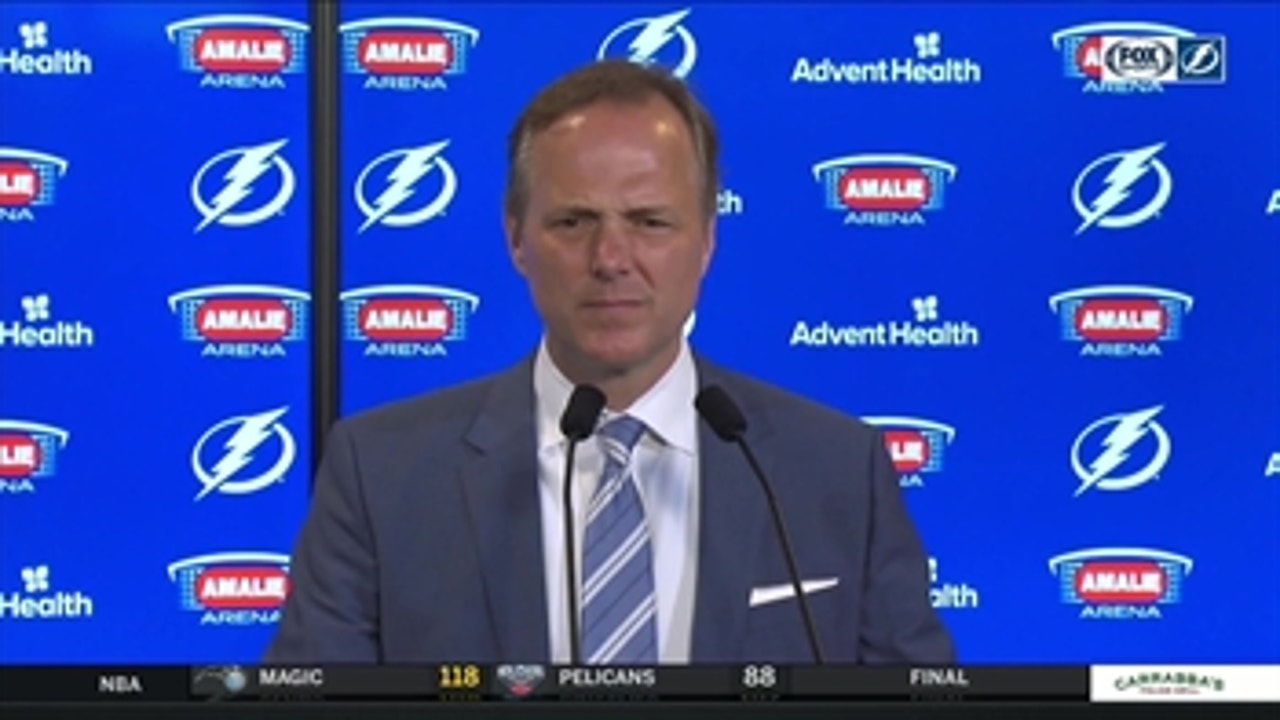 Jon Cooper breaks down Lightning's home win over Flames