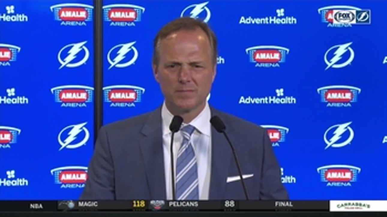 Jon Cooper breaks down Lightning's home win over Flames