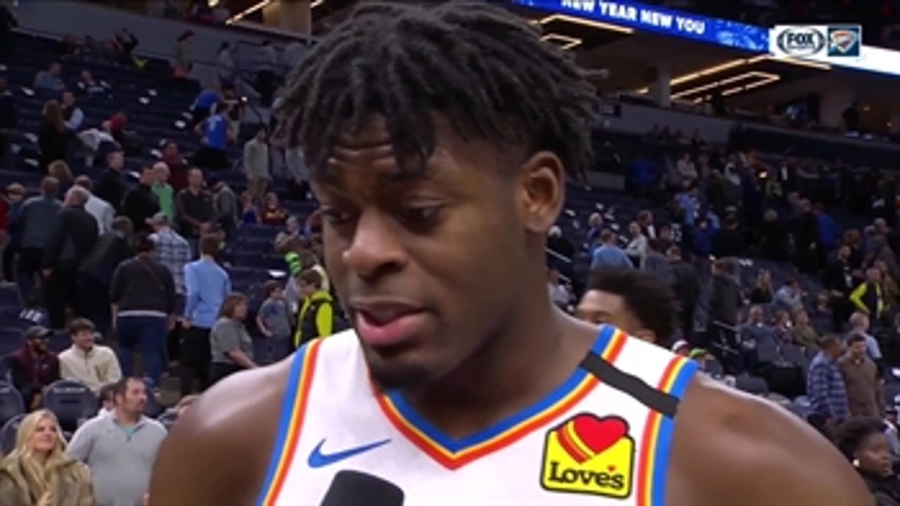 Luguentz Dort on the Thunder getting the win vs. the Timberwolves