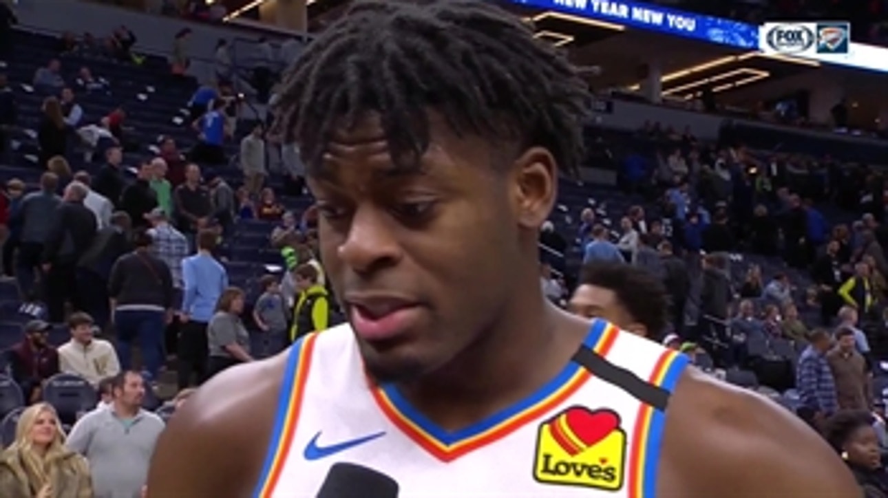 Luguentz Dort on the Thunder getting the win vs. the Timberwolves
