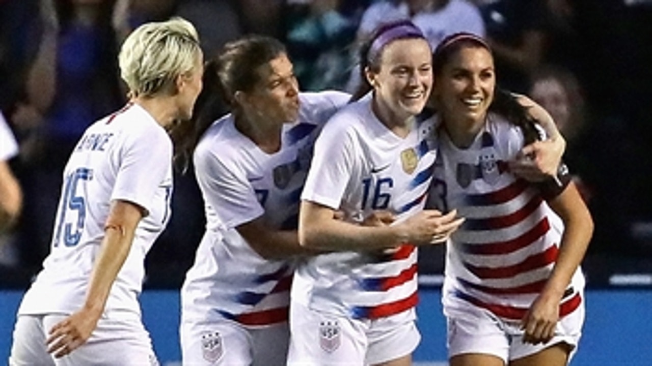 Alex Morgan puts the USWNT up by 3 against Brazil ' HIGHLIGHT ' 2018 TOURNAMENT OF NATIONS
