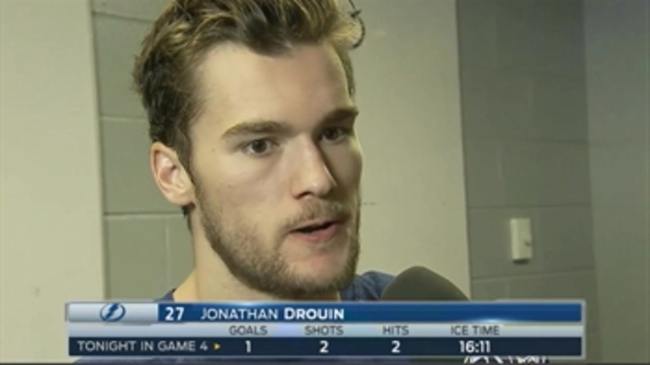 Jonathan Drouin: I think we dictated the play tonight