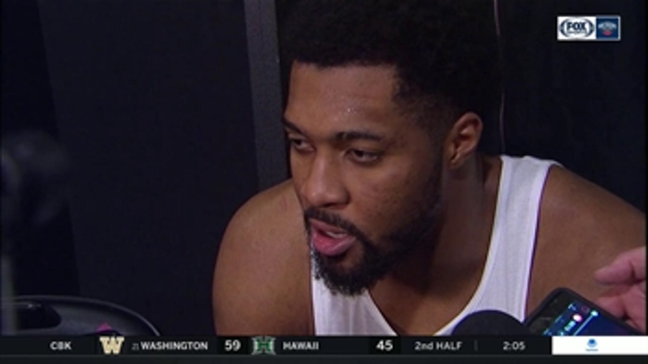 Derrick Favors on Pelicans getting the win against Trail Blazers