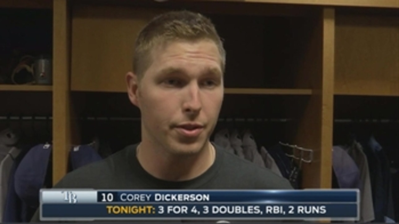 Rays' Corey Dickerson breaks down his time at the plate following loss