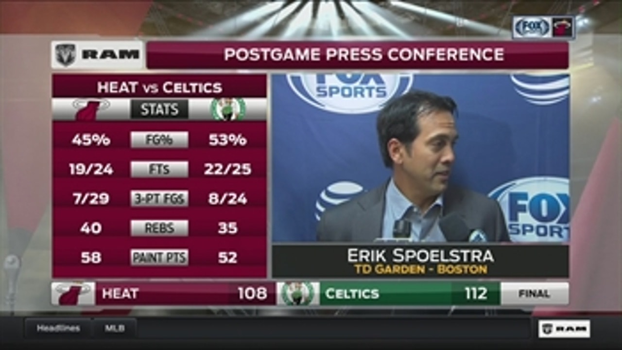Erik Spoelstra: They just made more plays than us