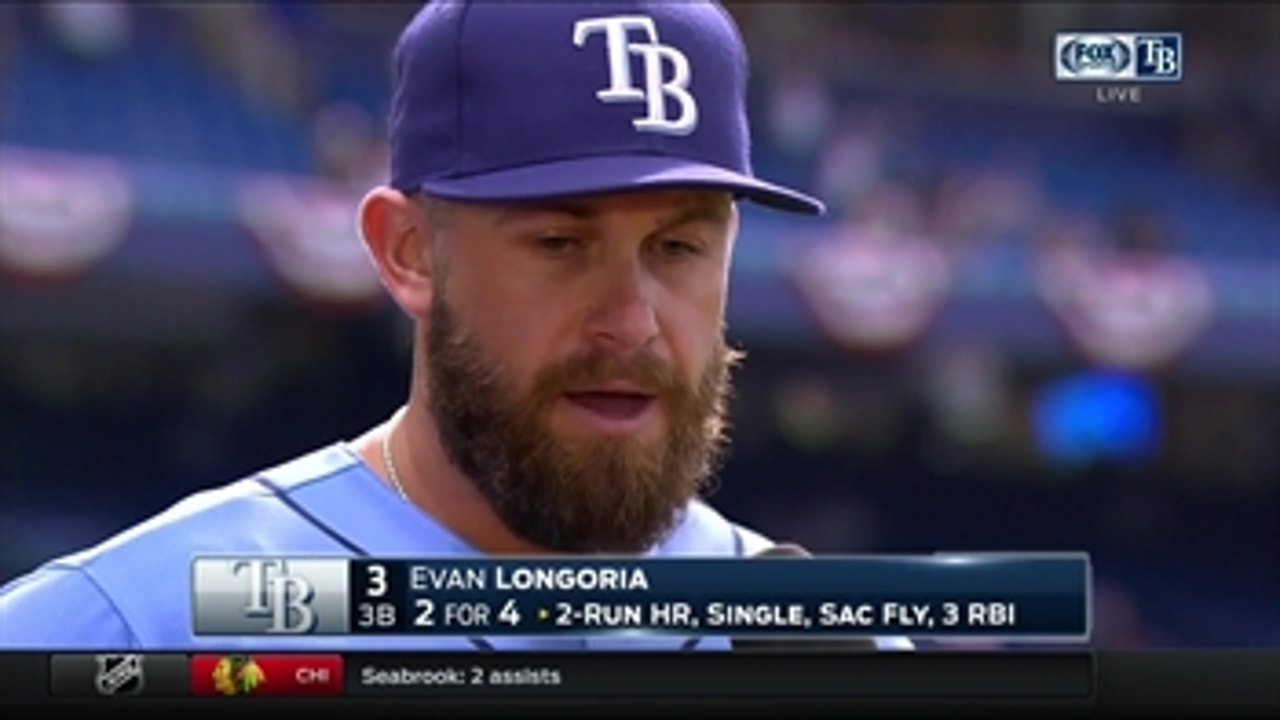 Evan Longoria pleased with Rays' at-bats throughout game