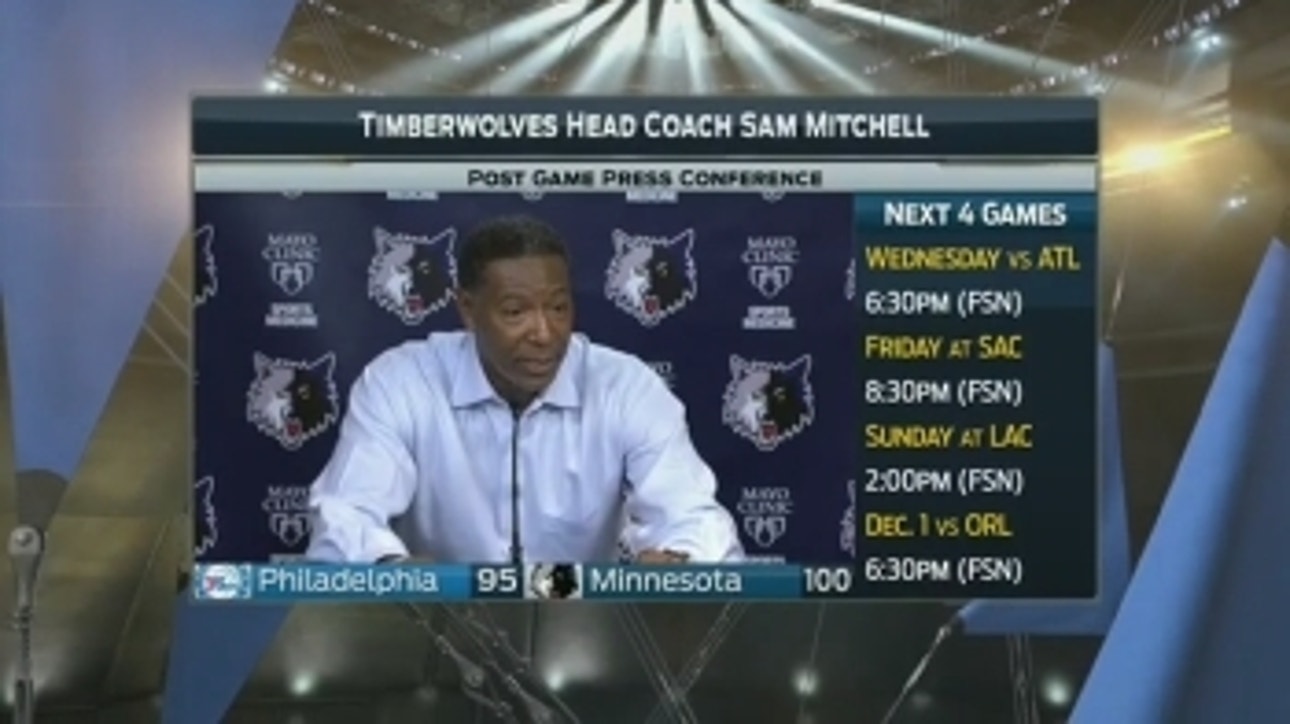 Sam Mitchell praises Andrew Wiggins after win vs. Sixers