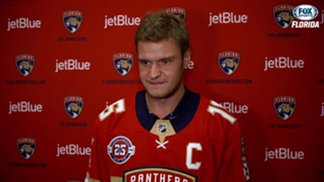Panthers thrilled to have Aleksander Barkov wear the "C"